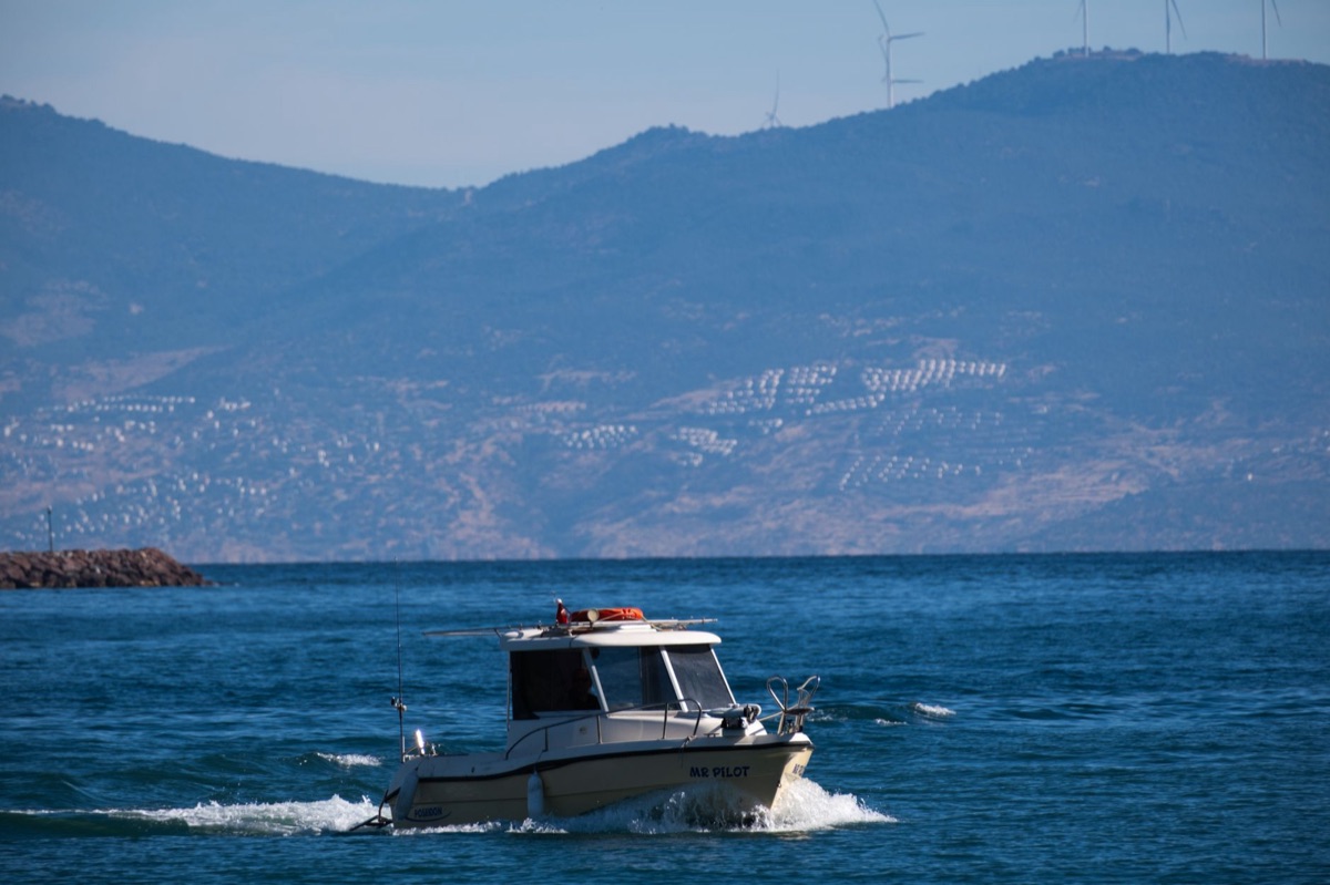 Sustainable fishing boat with eco-friendly technology