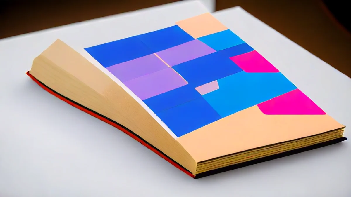 Manual de orientações da marca impresso com logo, códigos de cores e regras de uso